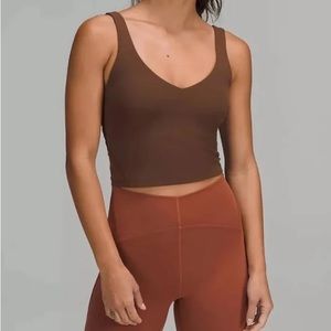 Lululemon align crop bra tank- size 10